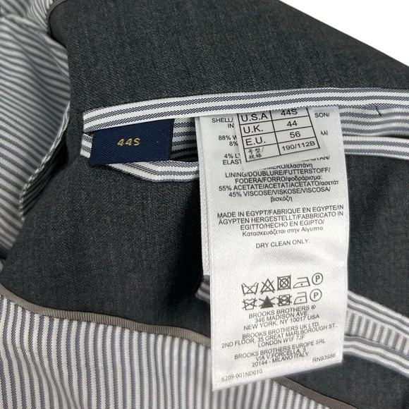 Brooks Brothers Explorer Mens Suit 44 S Jacket 36 X 30 Pants Madison Regent NWT